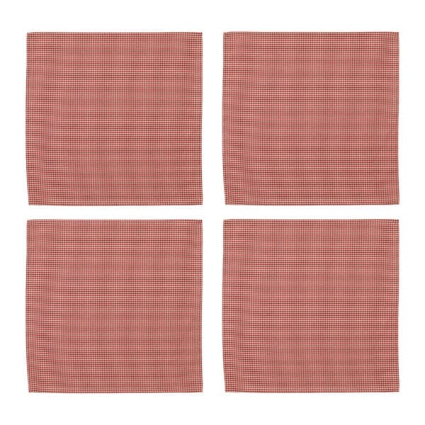 Set 4 Tovaglioli di cotone – Rossi