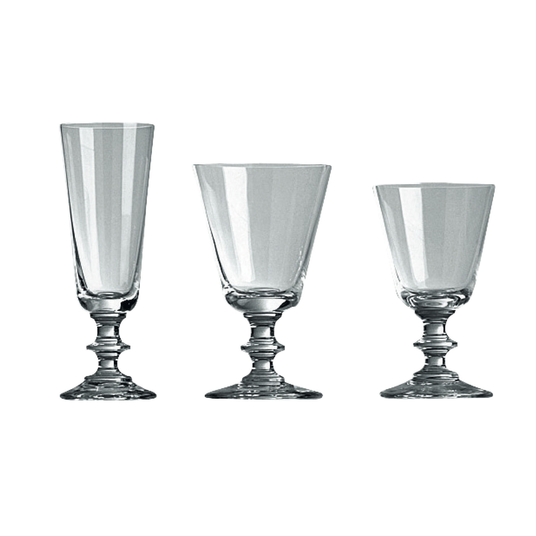 Set 6 Bicchieri cristallo (Flûte) - Collezione France