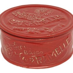 Scatola caramelle in ceramica – Rosso