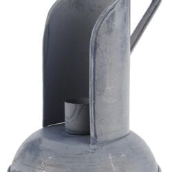 Porta candele in metallo con manico