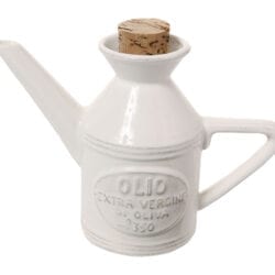 Ampolla Olio in ceramica – Bianco