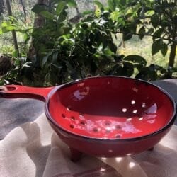Colino in ceramica smaltato – Rosso