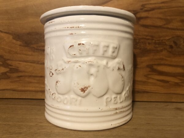 Barattolo per Caffé in ceramica – Bianco