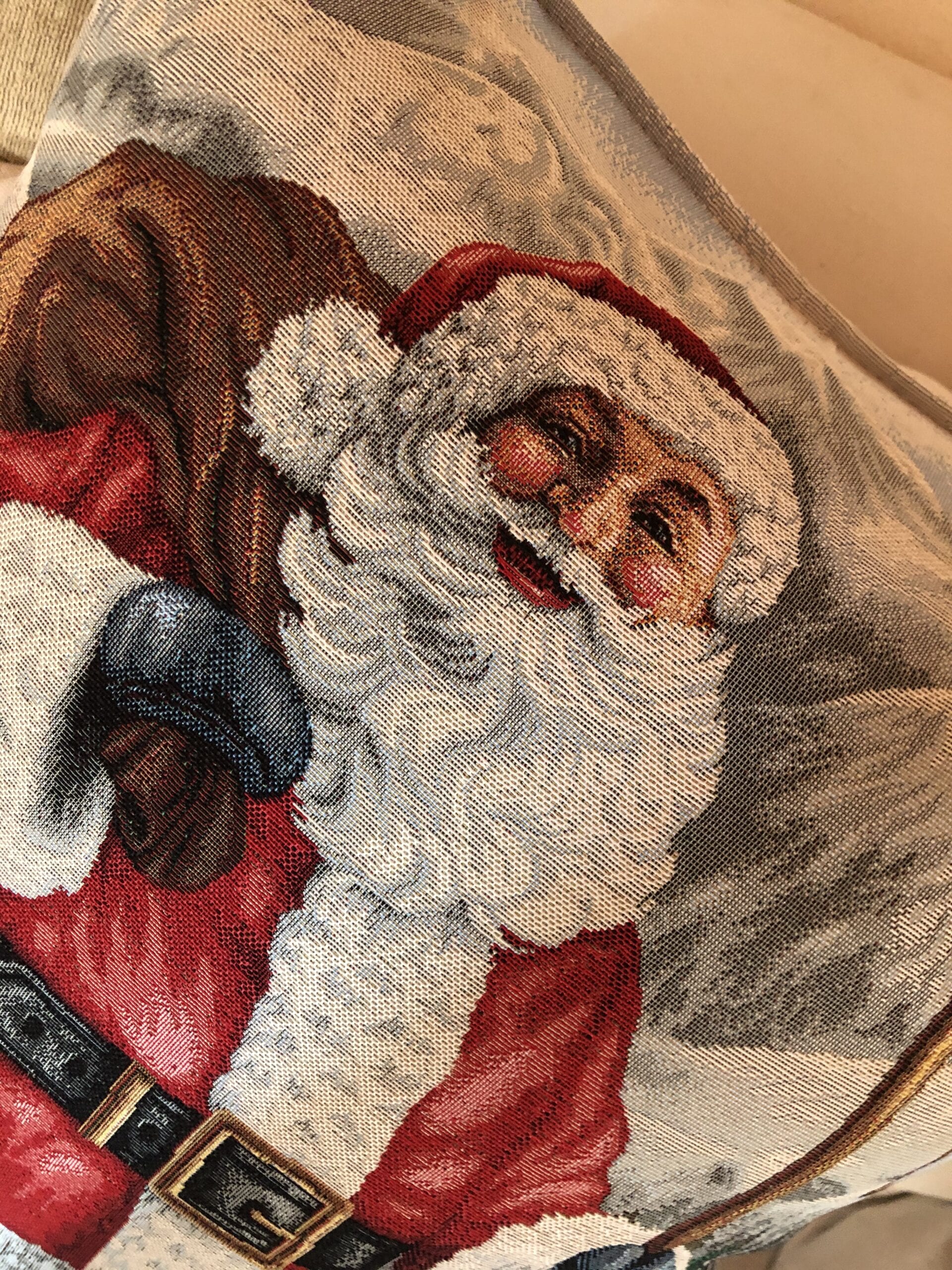 Cuscino rettangolare verticale – Babbo Natale