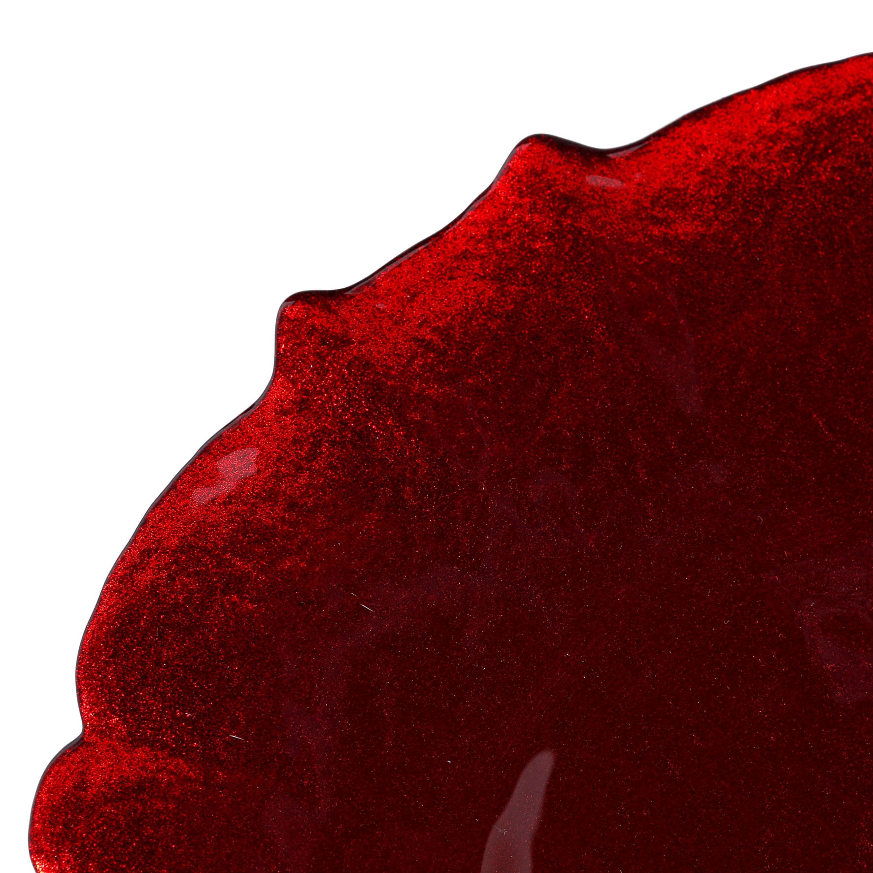 Alzatina Natalizia in vetro – Rosso