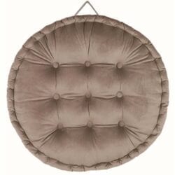 Cuscino velluto rotondo – Grigio