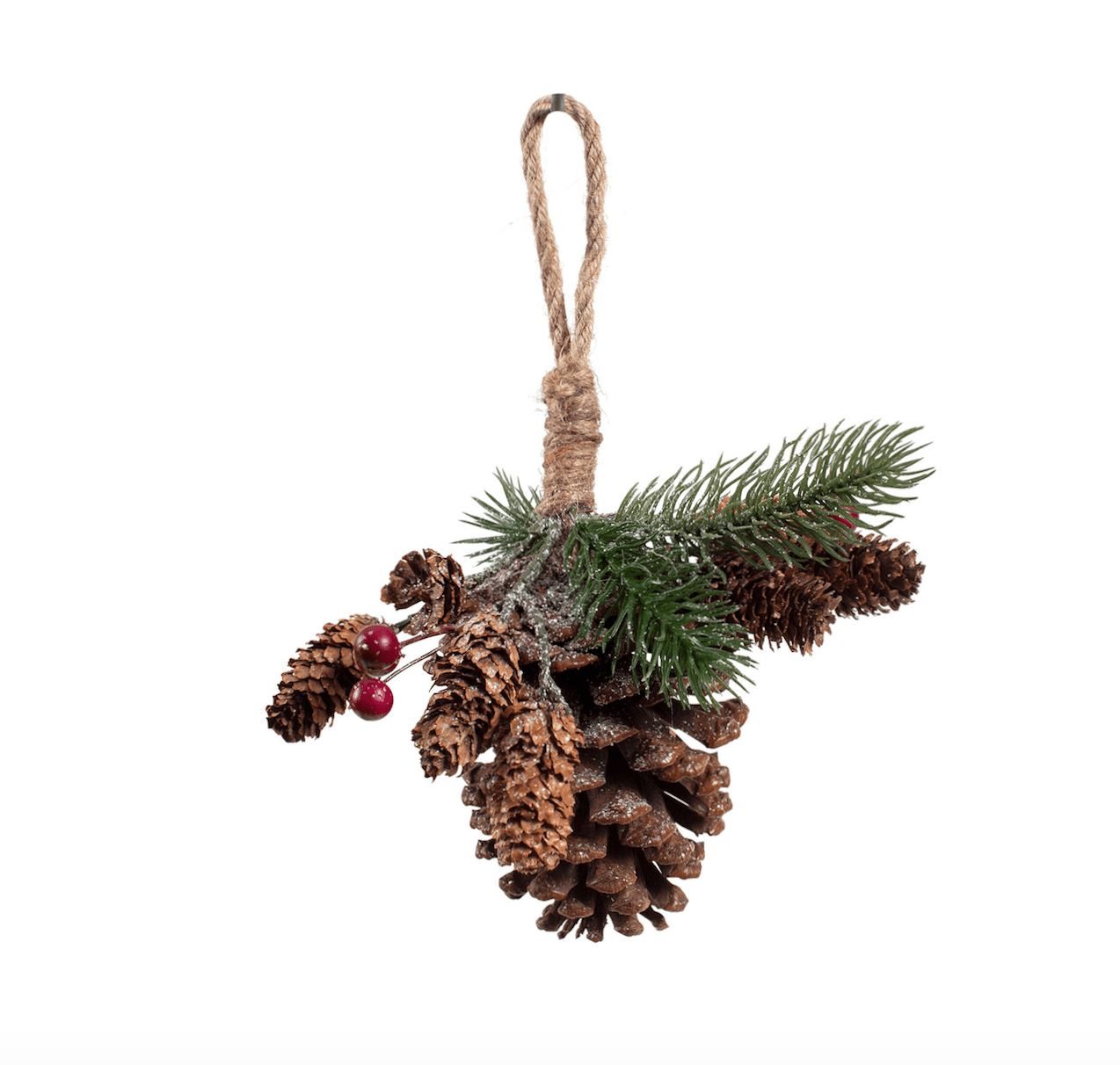 Addobbo di Natale a forma di pigna – Aghi di pino