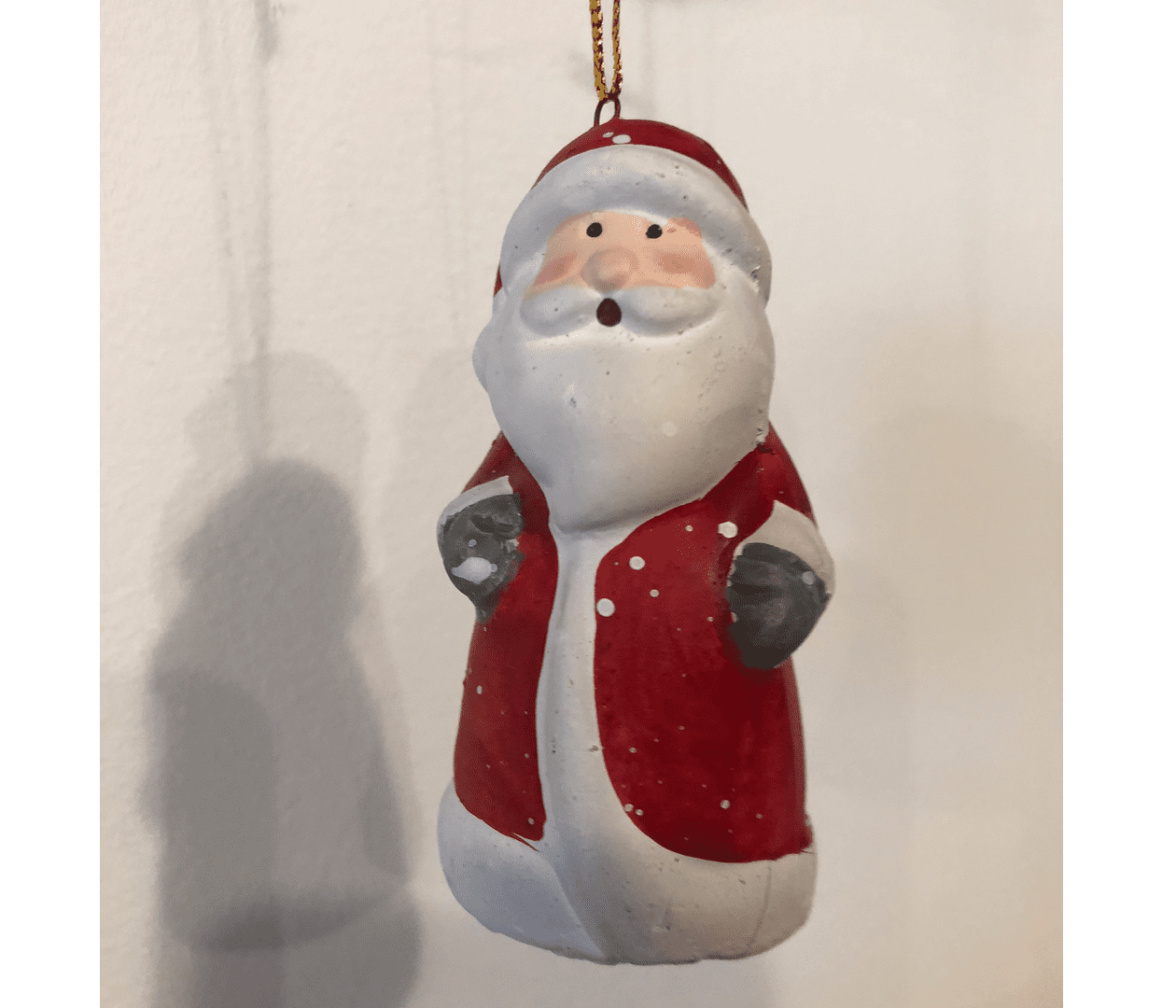 Addobbo in gesso – Babbo Natale