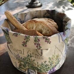 Porta pane in gobelin – Lavanda