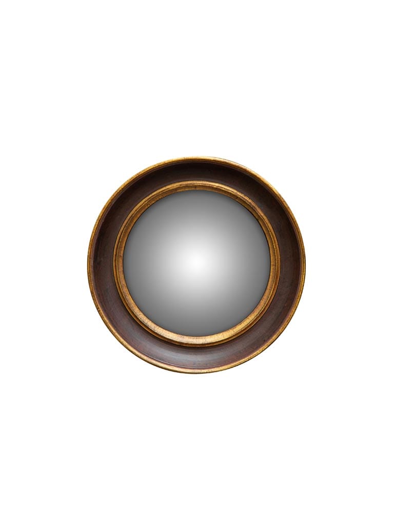 Specchio “Occhio di Strega” con doppio bordo oro
