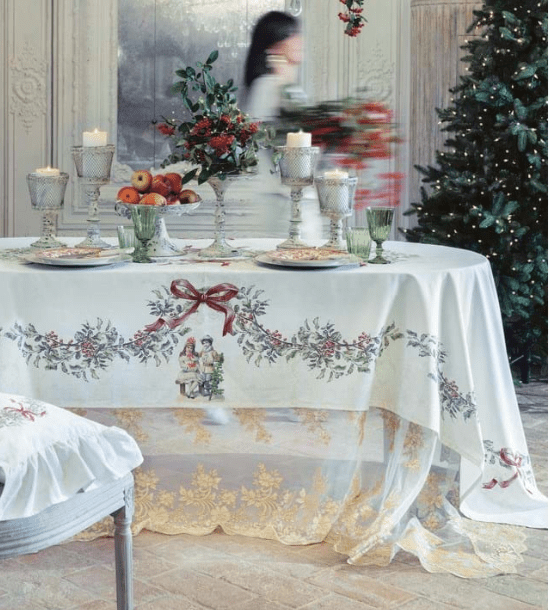 Tovaglia Blanc Mariclo “White christmas”