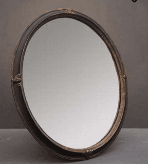 Specchio ovale da posare o da appendere