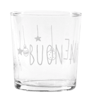 Bicchiere in vetro – Buon Natale