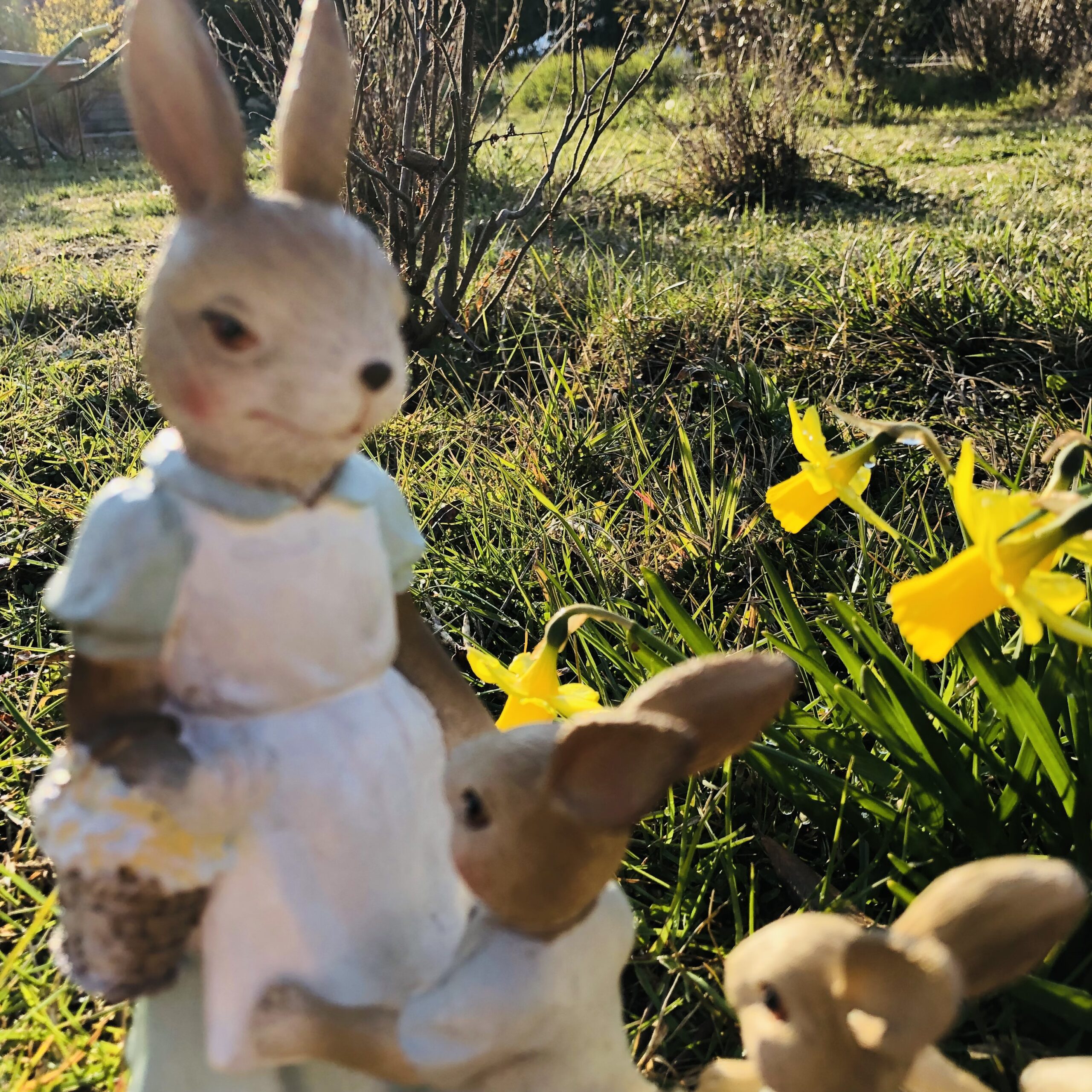 Decororazione Mamma coniglio e i suoi coniglietti