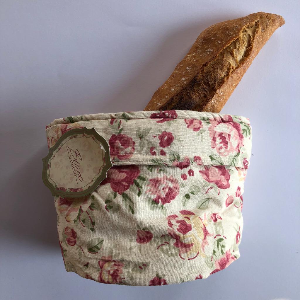 Porta pane in cotone – Floreale