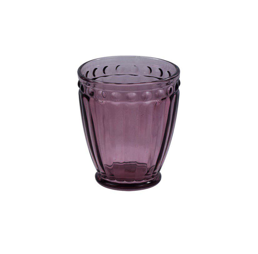 Set 2 bicchieri in vetro” prugna”