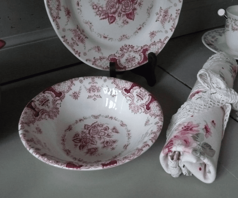 Ciotola “Clothilde” in ceramica bordeaux